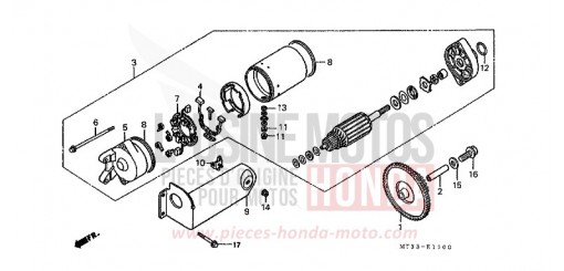 MOTEUR DE DEMARRAGE ST1100M de 1991